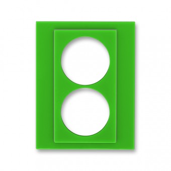 ND5513H-A2223 67  Díl výměnný pro kryt zásuvky dvojnásobné, zelená